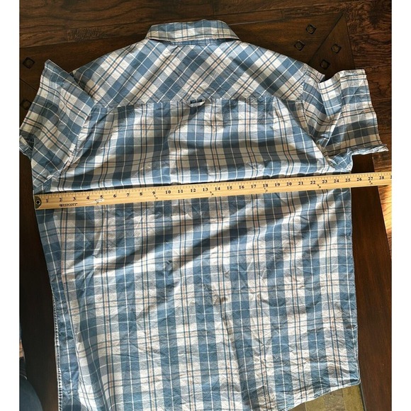 Hurley Men's Short Sleeve Plaid Button Up Shirt Size XL - Picture 6 of 8